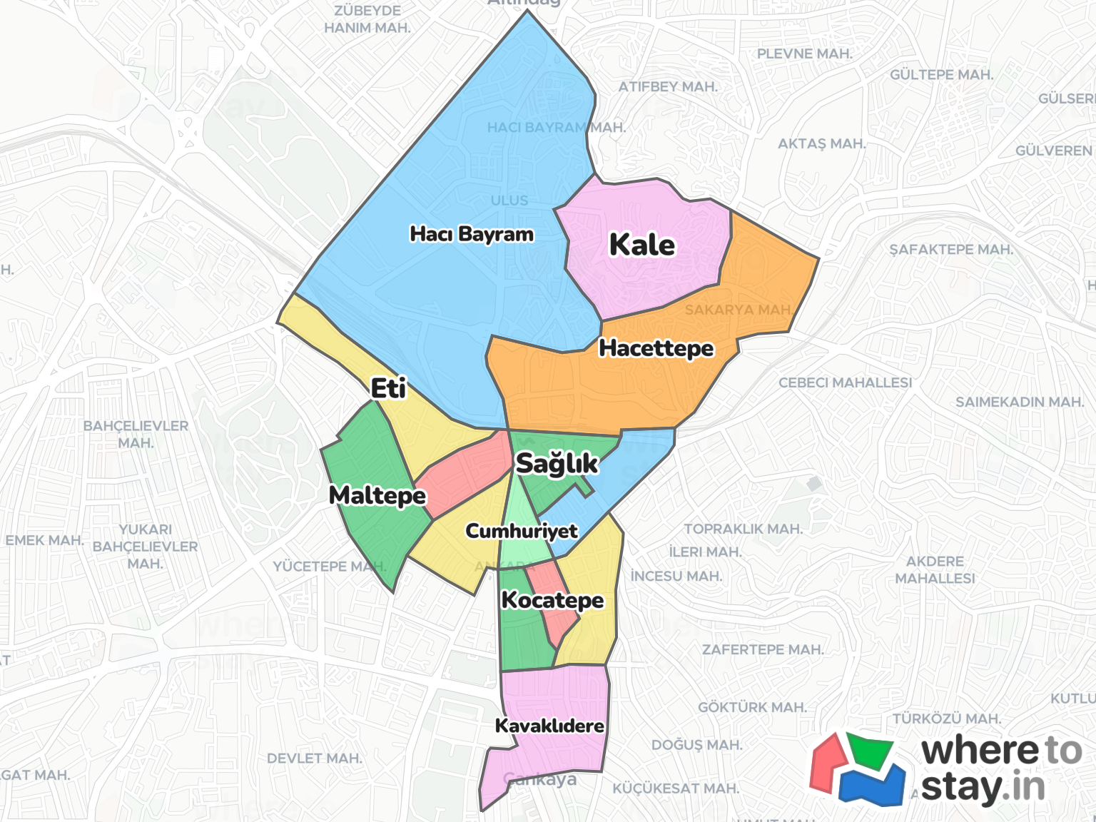 Ankara Neighborhood Map