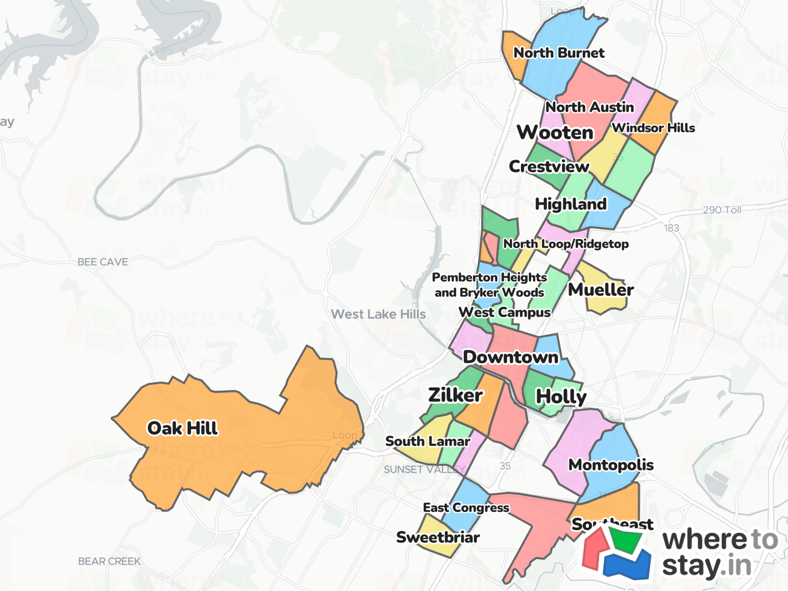 Austin Neighborhood Map