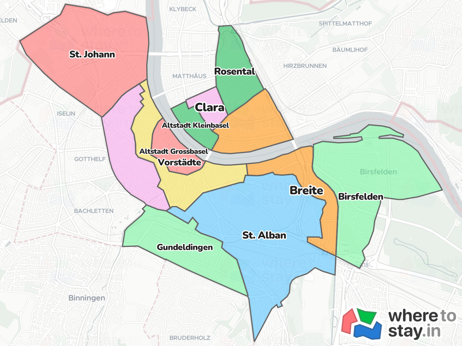 Basel Neighborhood Map