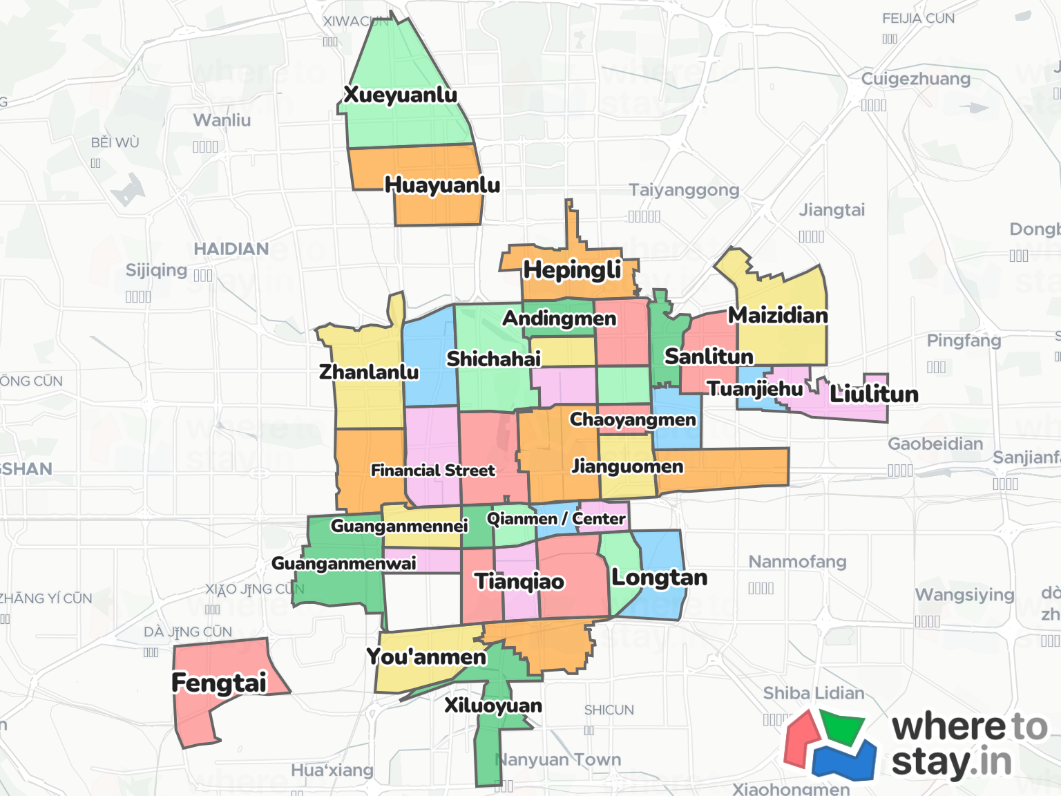 Beijing Neighborhood Map