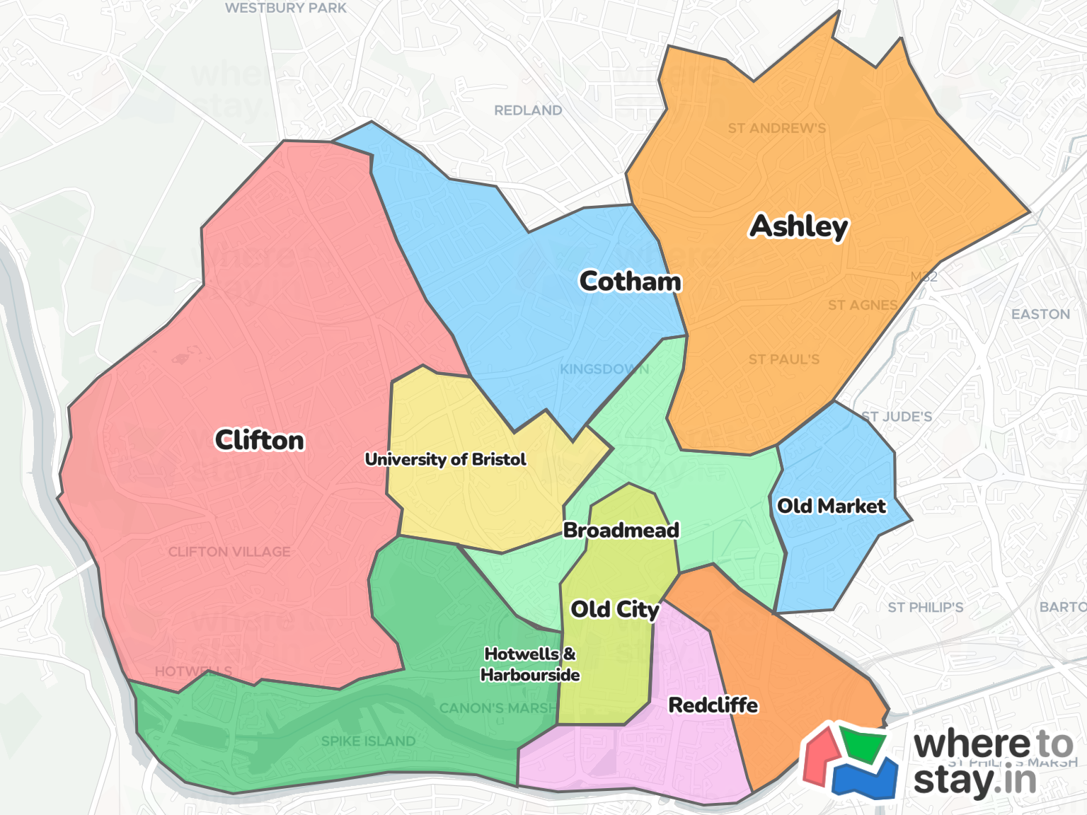 Bristol Neighborhood Map