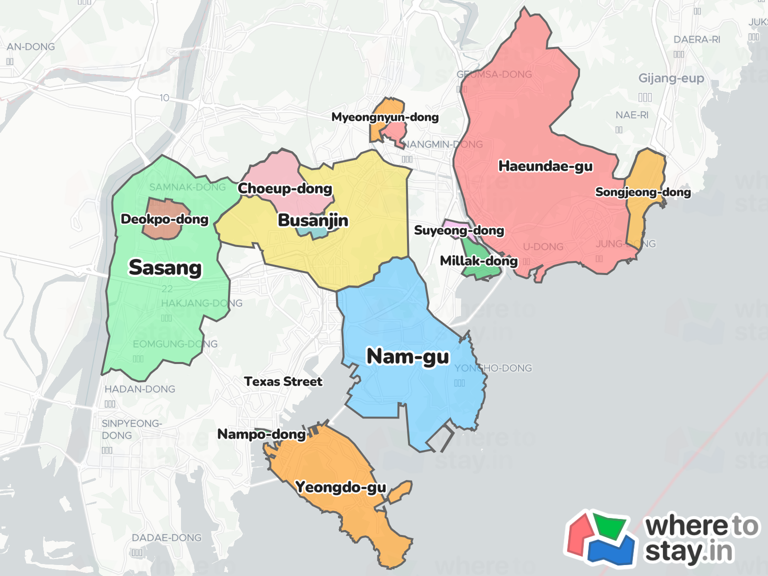 Busan Neighborhood Map