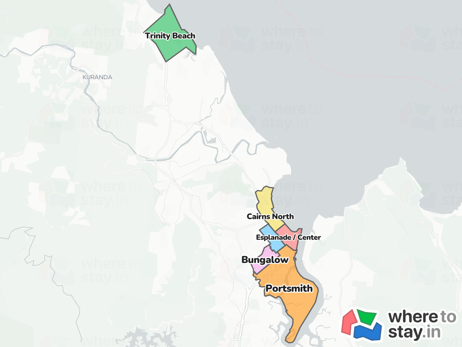 Cairns Neighborhood Map