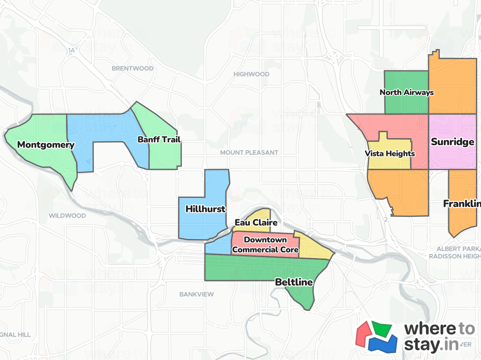 Calgary Neighborhood Map