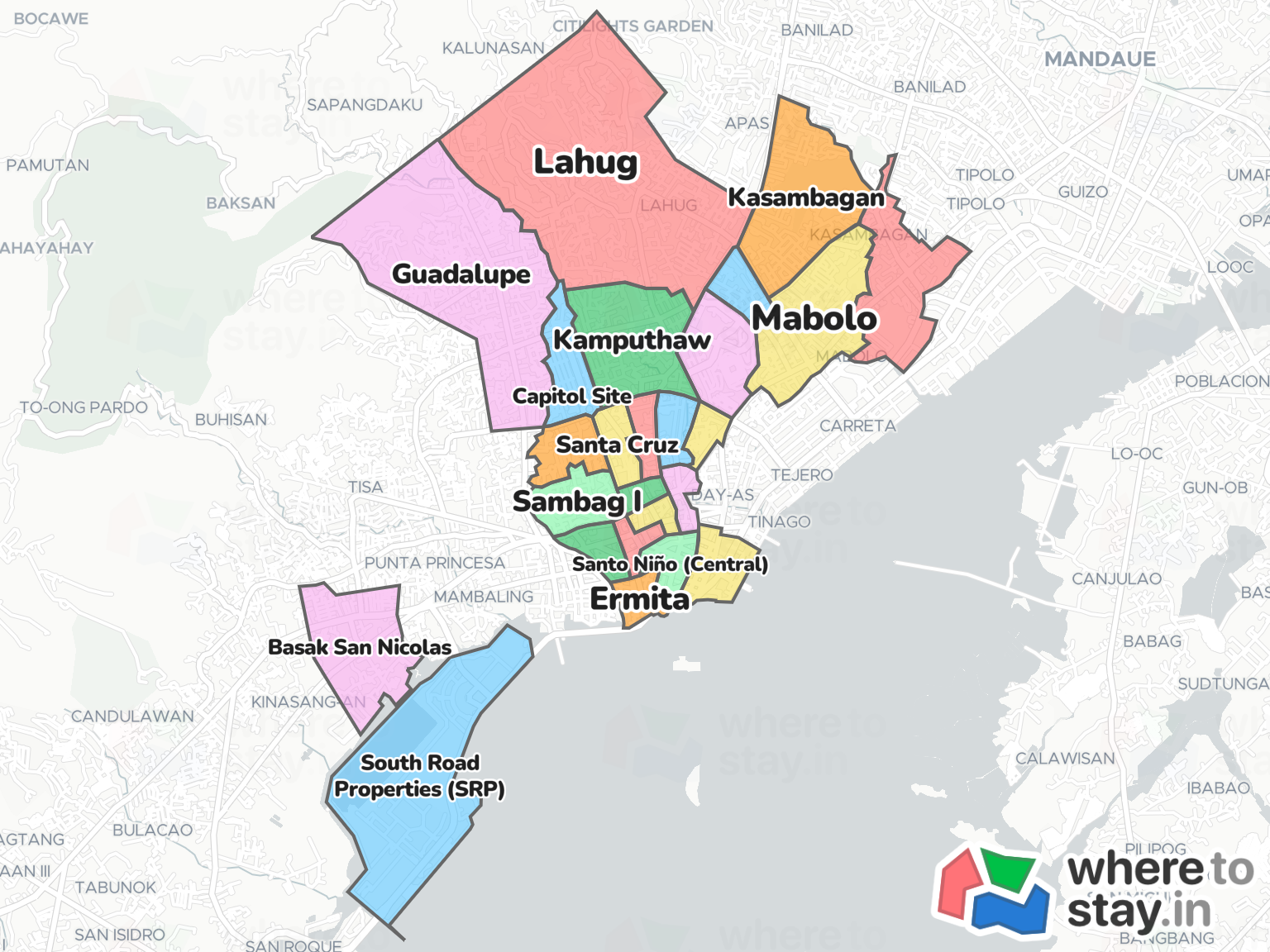 Cebu Neighborhood Map