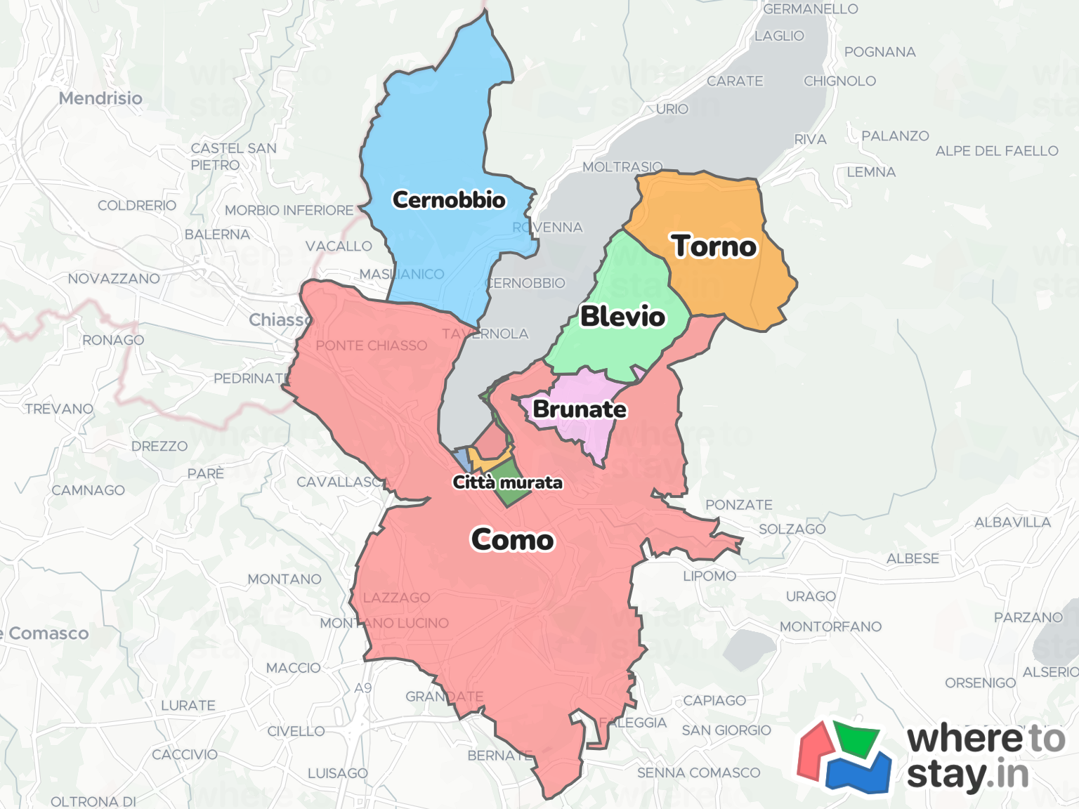 Como Neighborhood Map