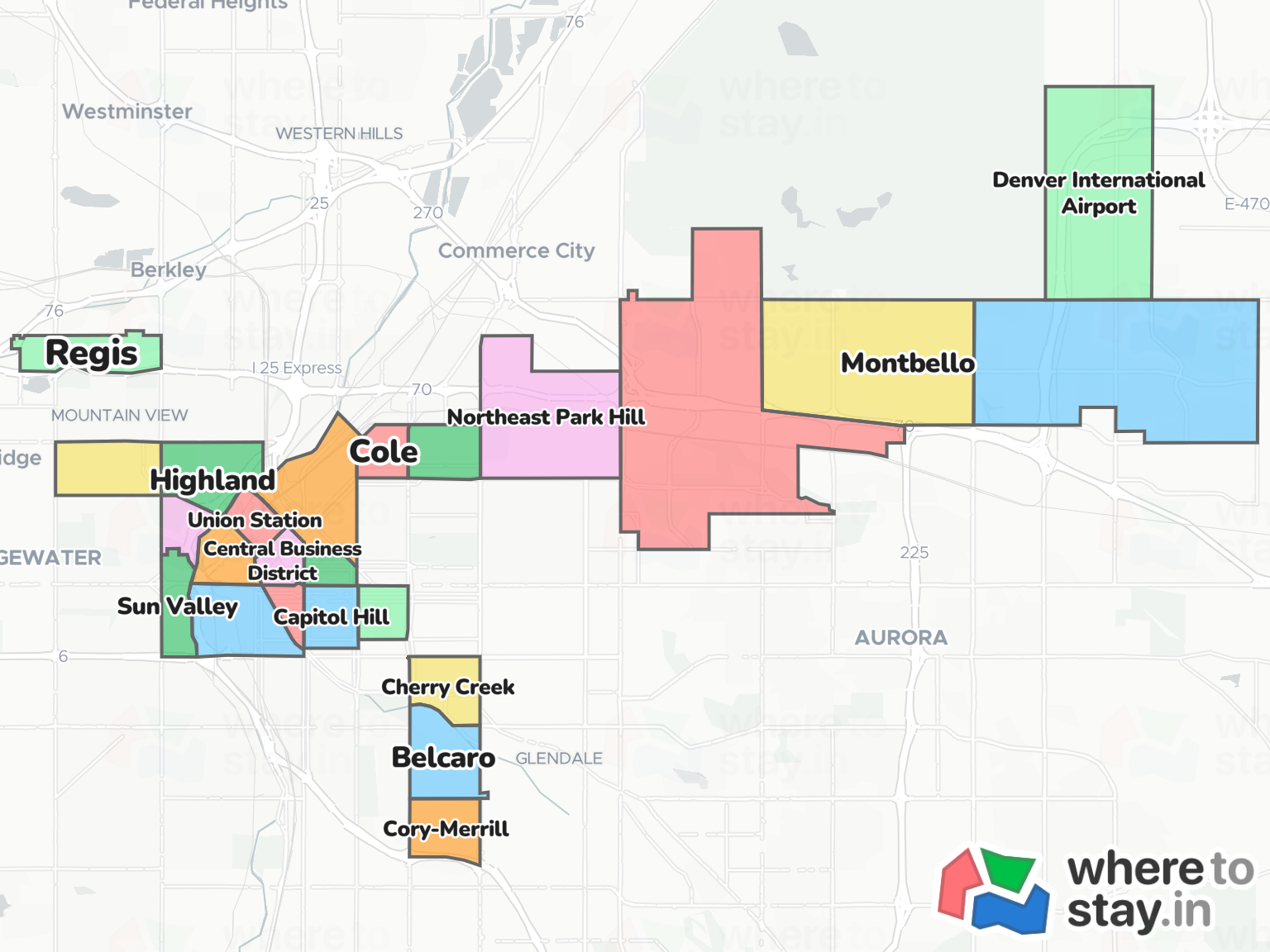 Denver Neighborhood Map