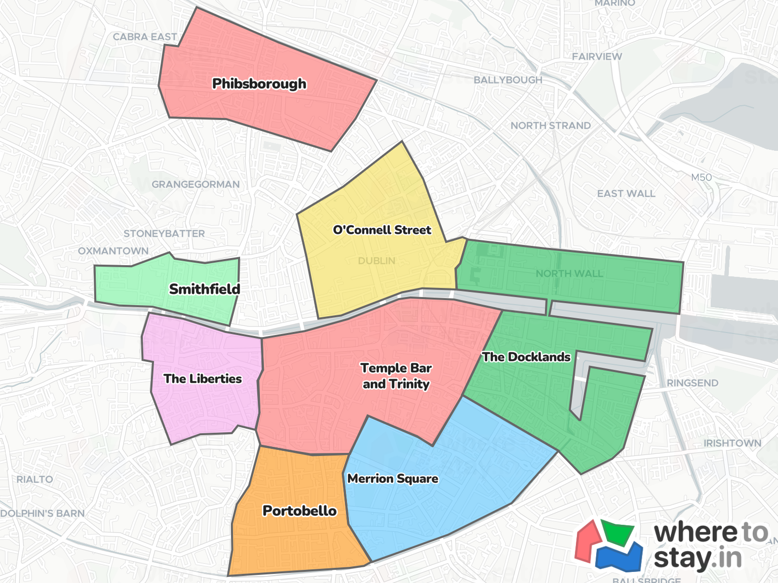 Dublin Neighborhood Map