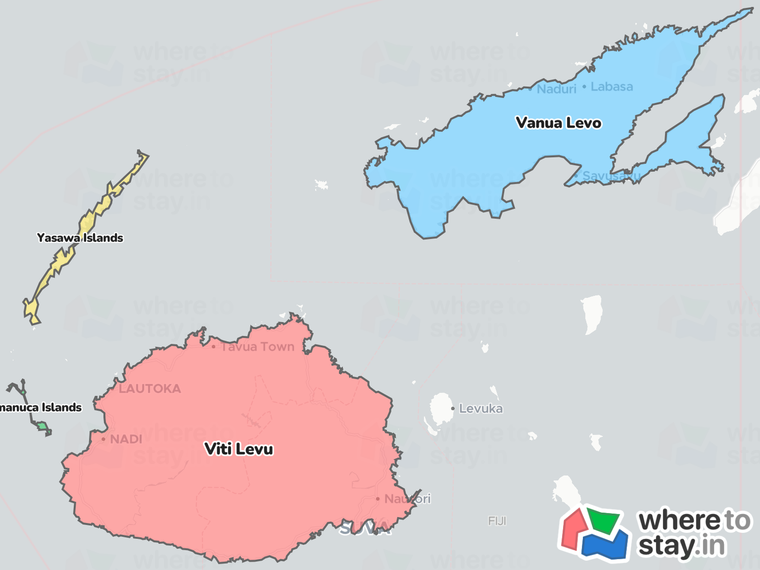 Fiji Neighborhood Map