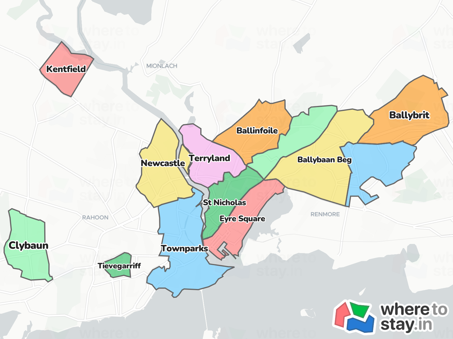 Galway Neighborhood Map