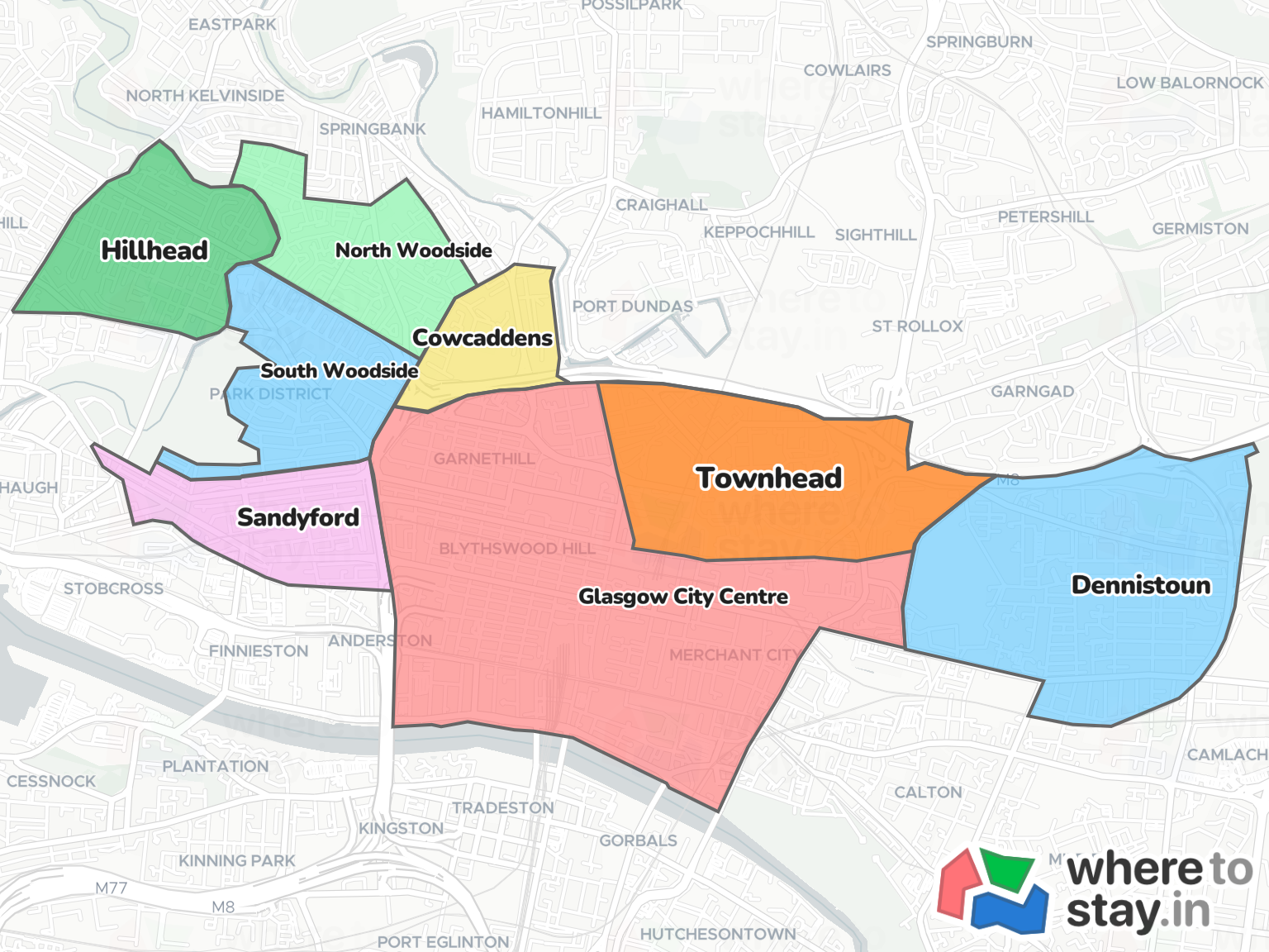 Glasgow Neighborhood Map