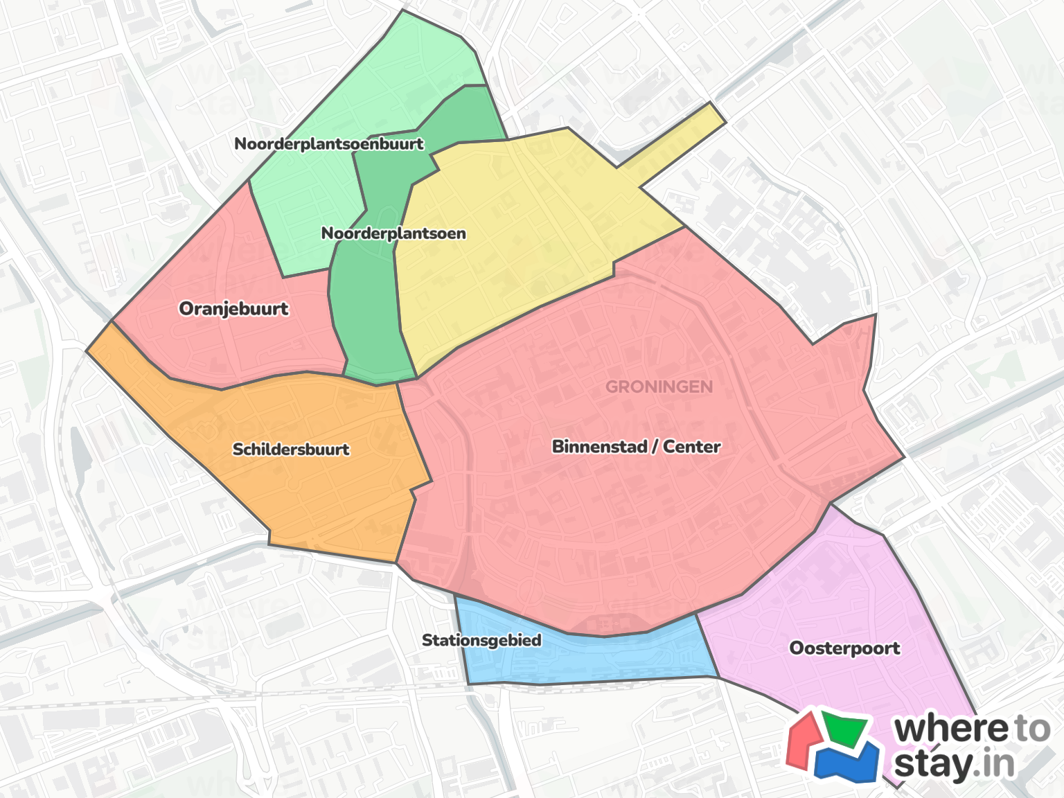 Groningen Neighborhood Map