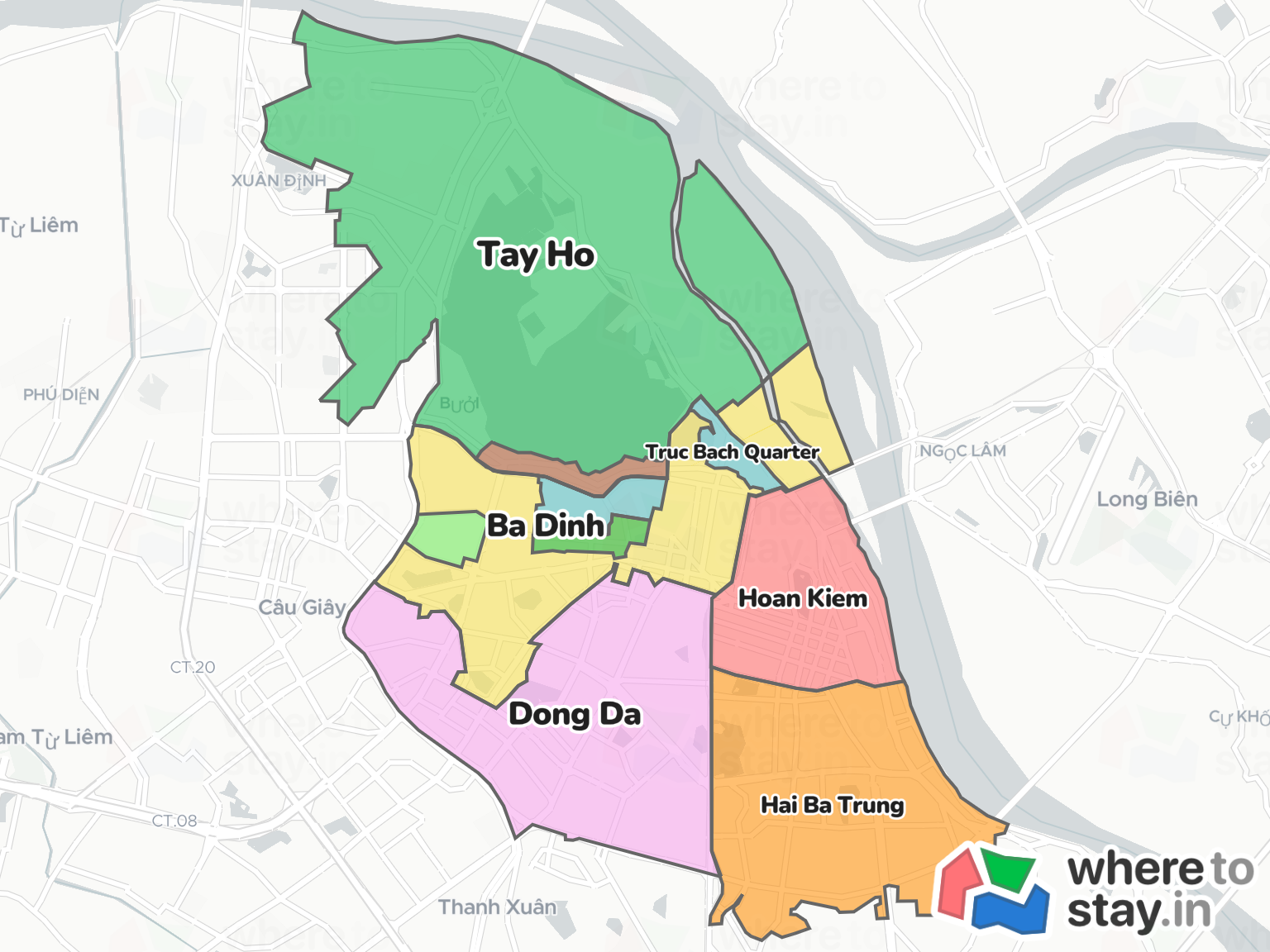 Hanoi Neighborhood Map