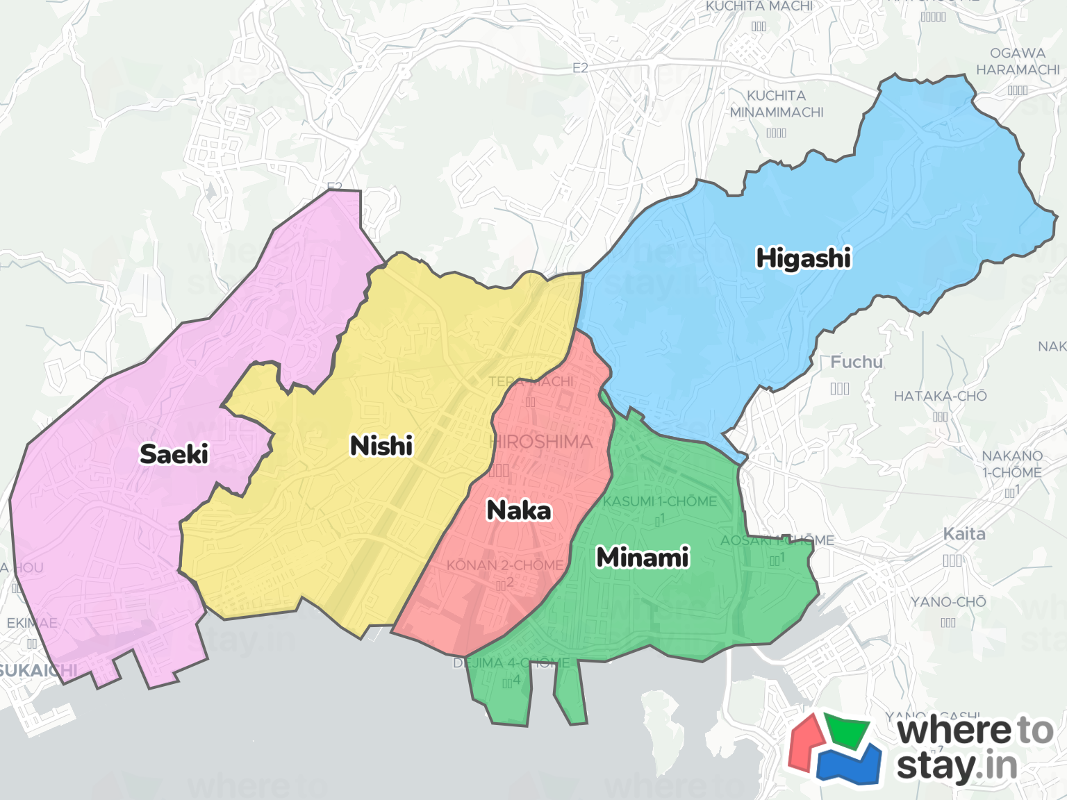 Hiroshima Neighborhood Map