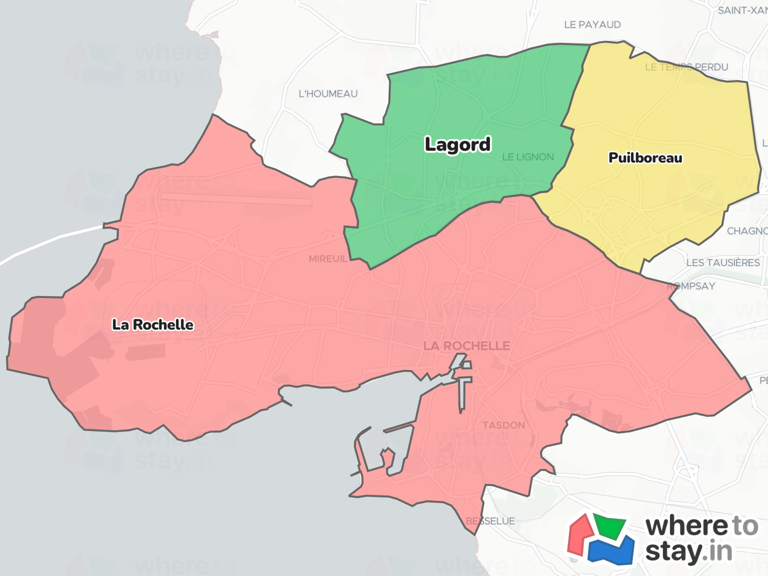 La Rochelle Neighborhood Map