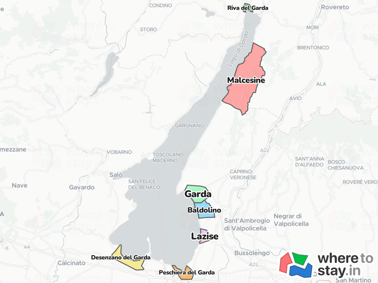 Lake Garda Neighborhood Map