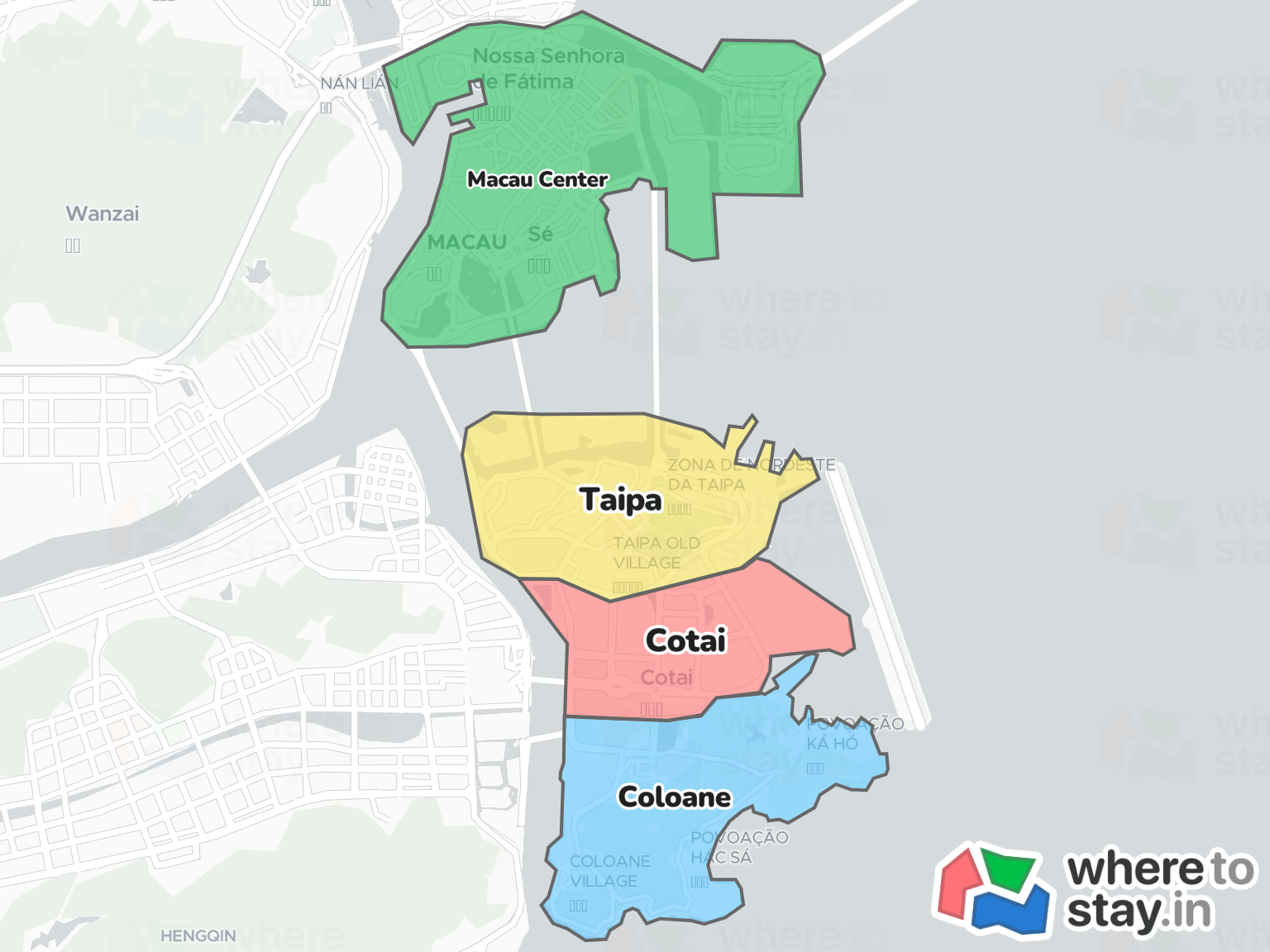 Macau Neighborhood Map