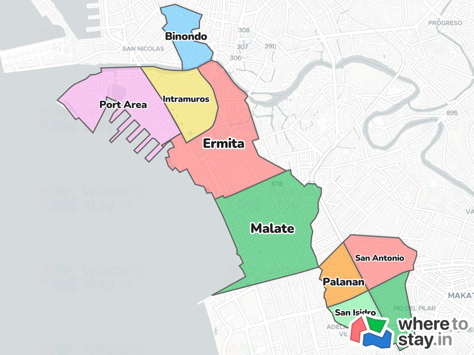 Manila Neighborhood Map