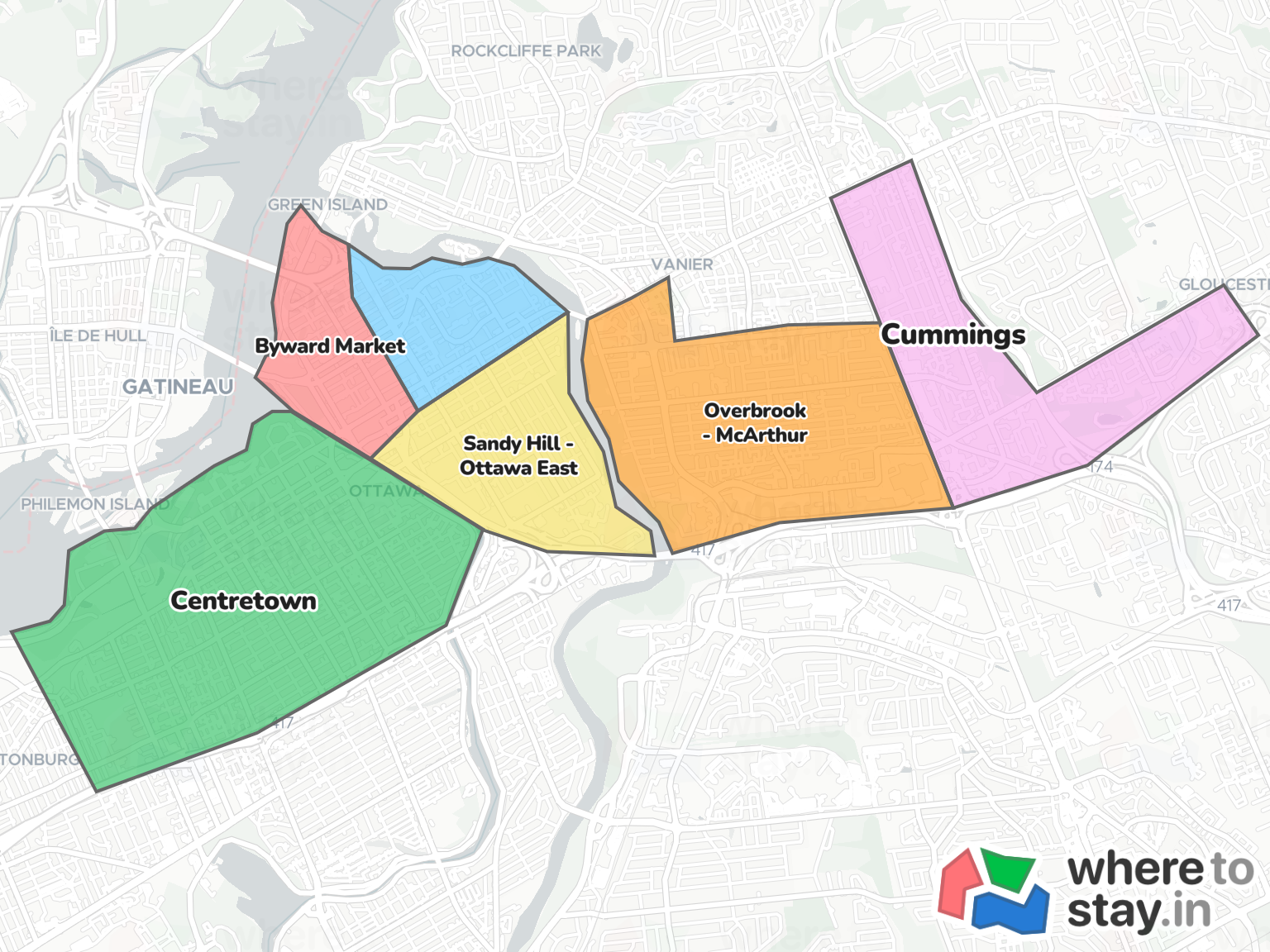 Ottawa Neighborhood Map