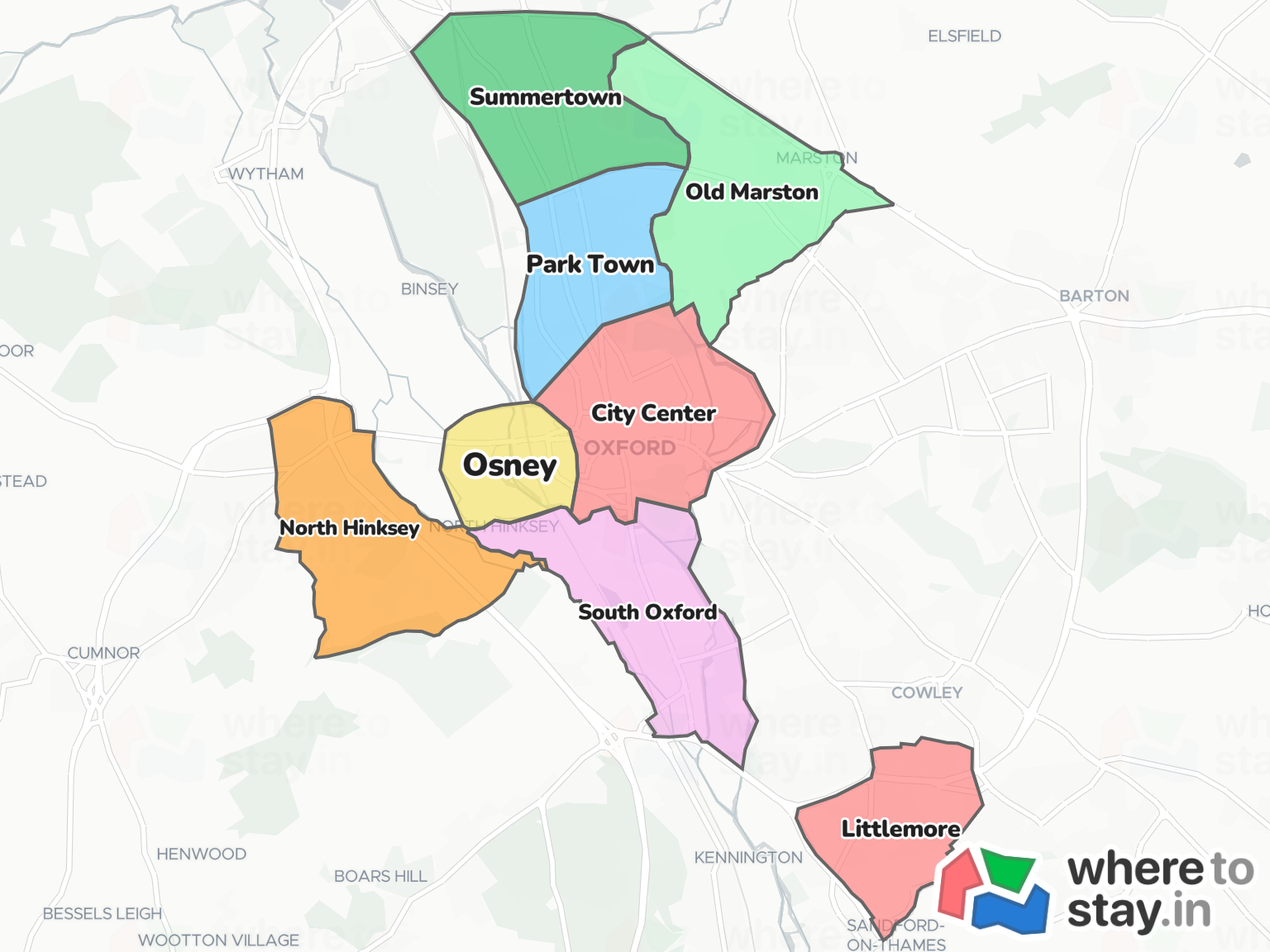 Oxford Neighborhood Map