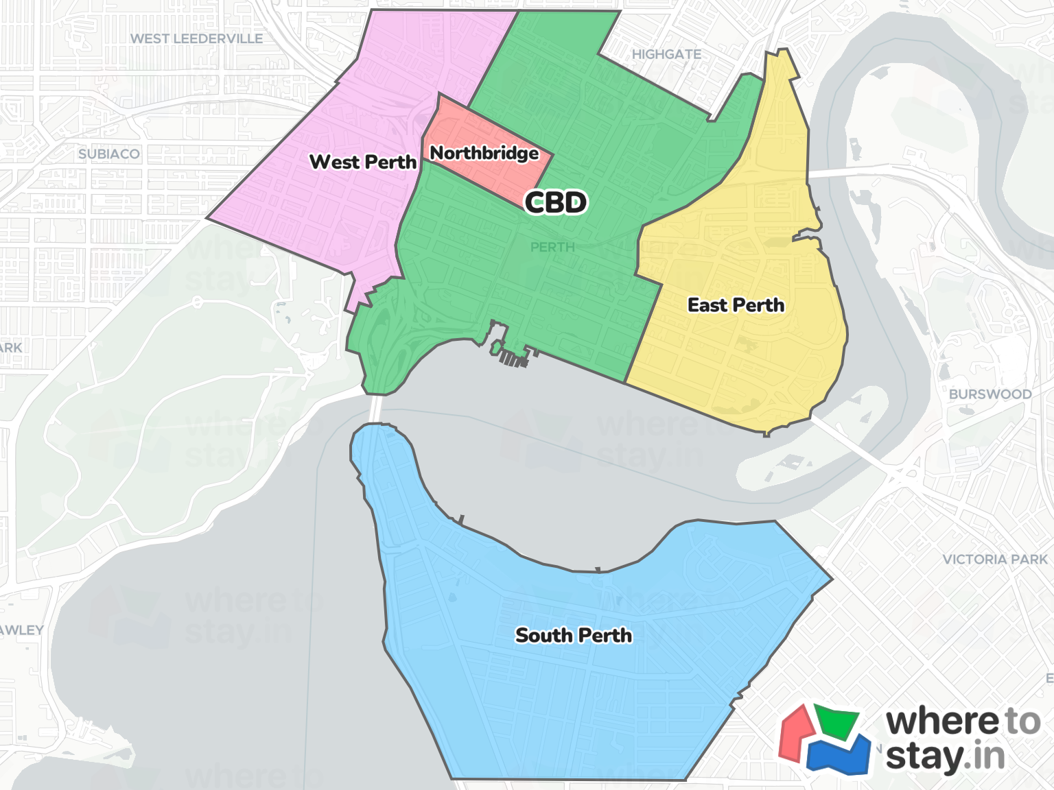 Perth Neighborhood Map