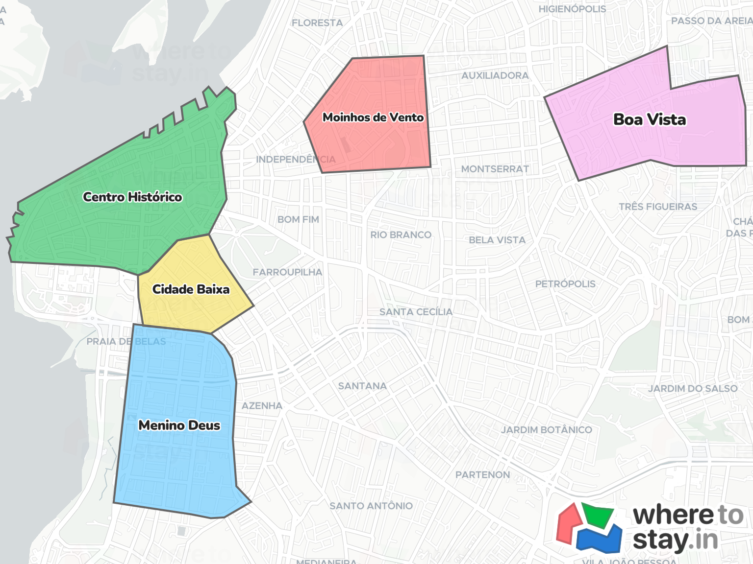 Porto Alegre Neighborhood Map