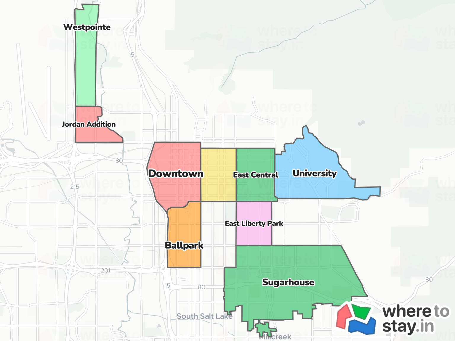 Salt Lake City Neighborhood Map