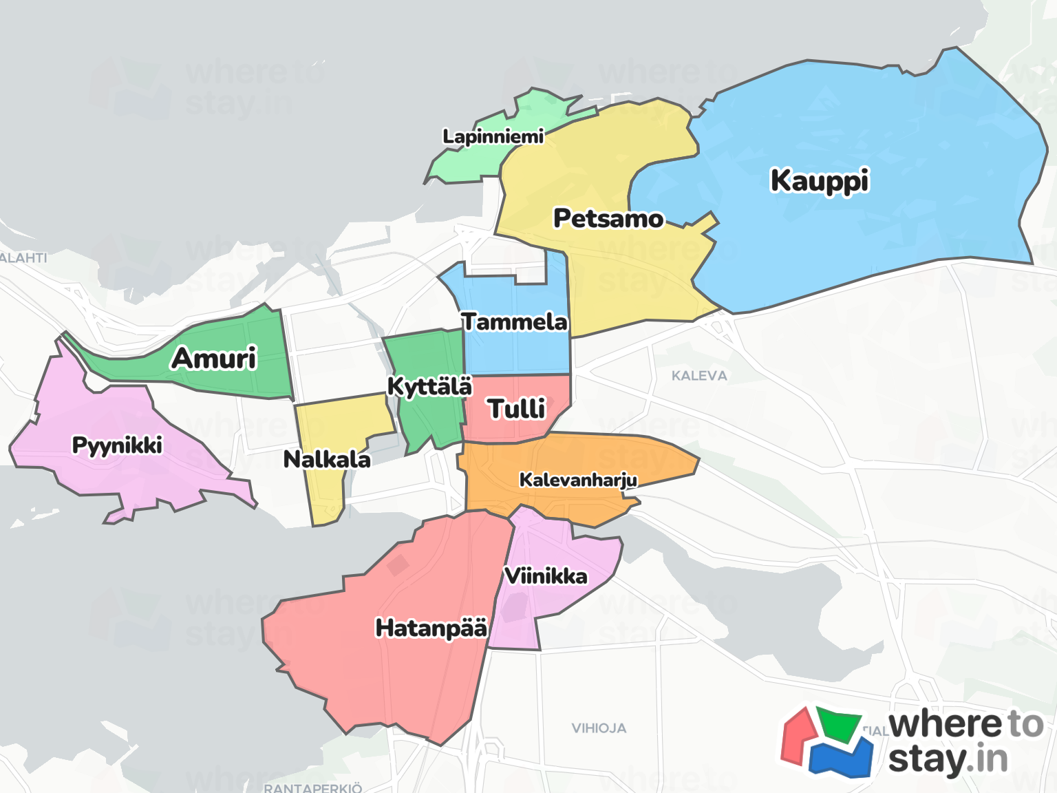 Tampere Neighborhood Map