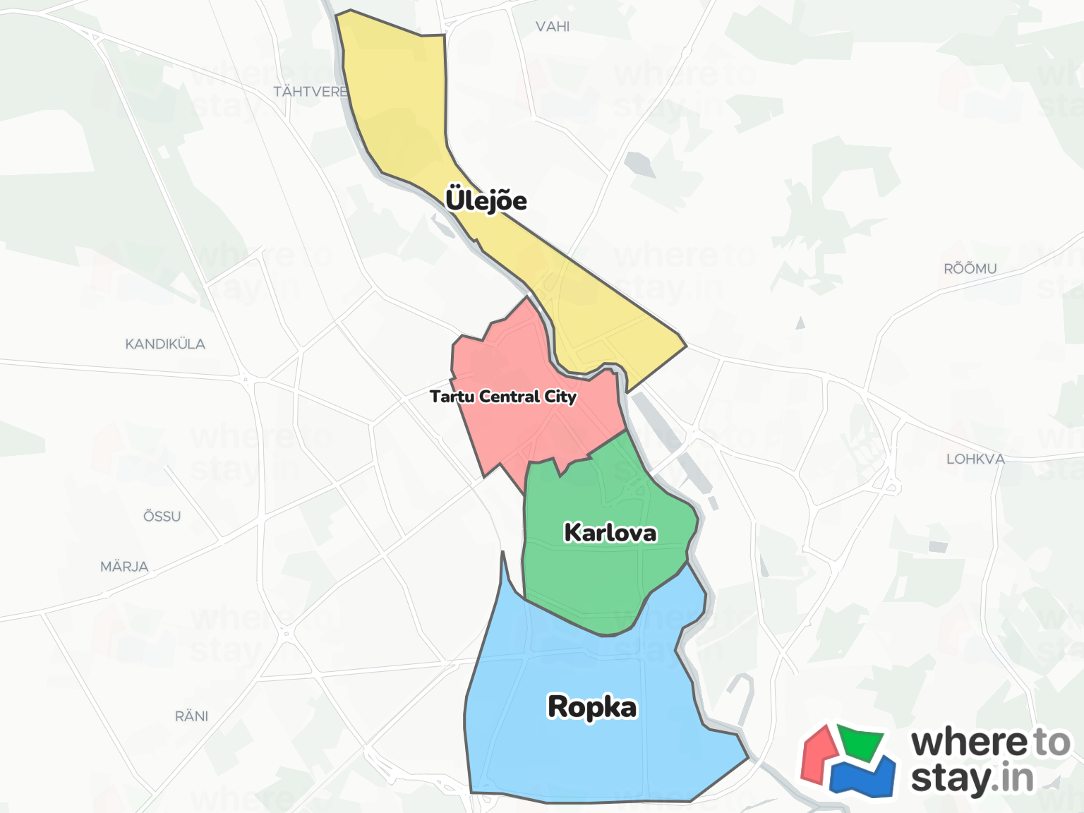 Tartu Neighborhood Map