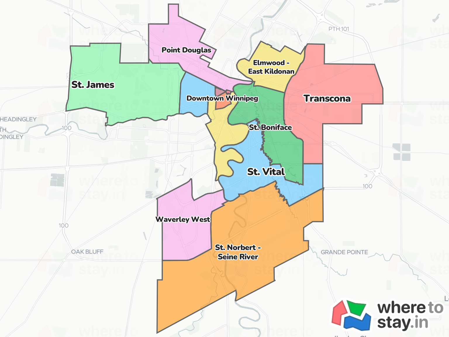 Winnipeg Neighborhood Map