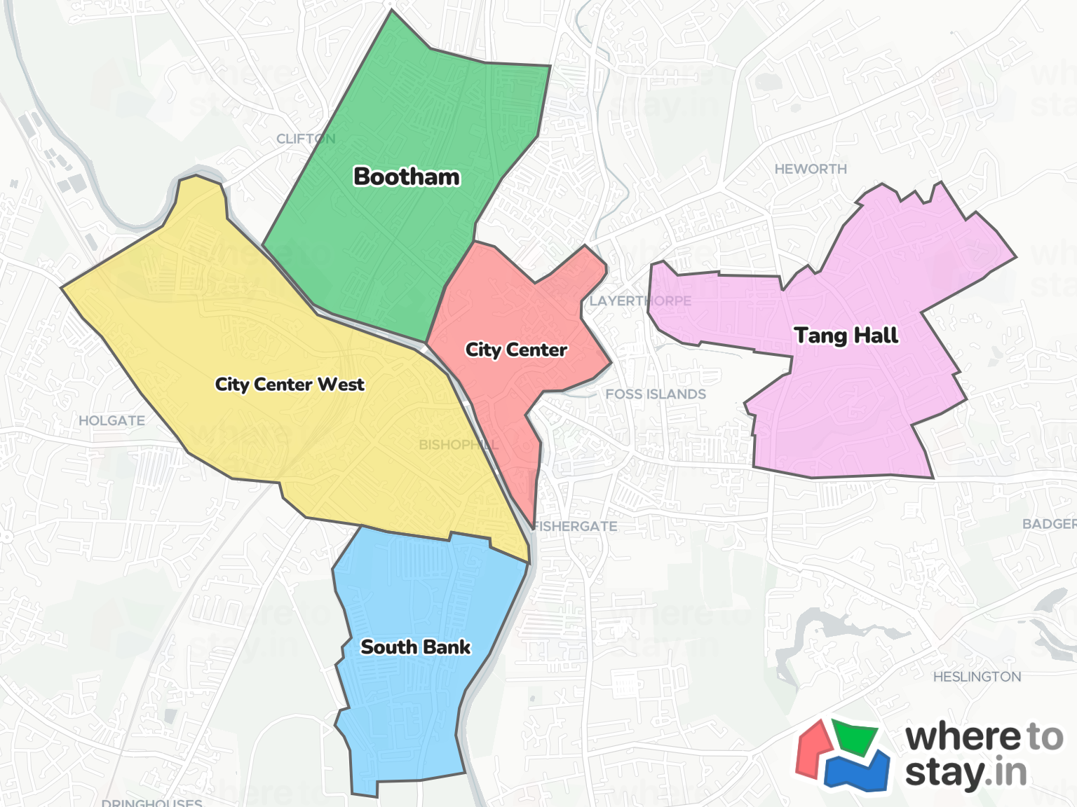 York Neighborhood Map